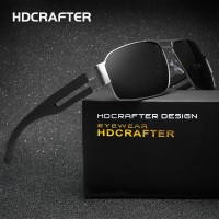 HDCRAFTER Brand Unisex Retro Aluminum Sunglasses Polarized Lens Vintage Eyewear Accessories Driving Sun Glasses For Men/Women