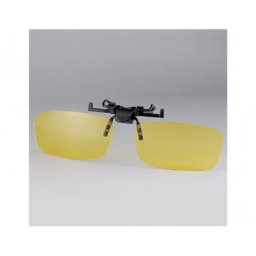 204 Plastic Lens Frameless Clip On Reading Glasses (Transparent Yellow) M.HP896Y