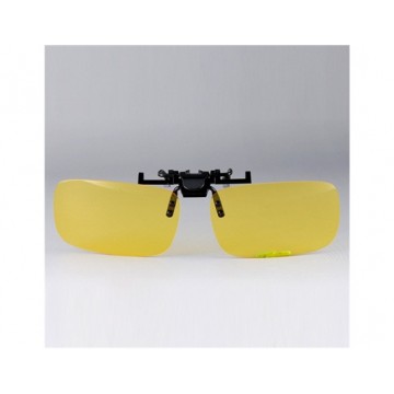 208 Plastic Lens Frameless Clip On Reading Glasses (Transparent Yellow) M.HP898Y
