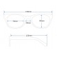 BASTO 3023 Unisex Safety Anti-fog Glasses (Transparent) M.HP4484T