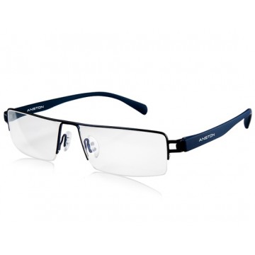 ANSTON P9034 Unisex Stylish Half-rim Glasses (Dark Blue) M.HP5152L