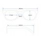 ANSTON P9035 Unisex Stylish Half-rim Glasses (Brown) M.HP5151X