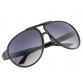 Black PC Frame Gray PC Lens Glasses Sunglasses (Black) M.HP1977B