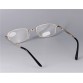 +1.00 Foldable Cupronickel Frame Glass Lens Presbyopic Glasses (Silver) M.HPF21S