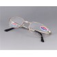 +1.00 Foldable Cupronickel Frame Glass Lens Presbyopic Glasses (Silver) M.HPF21S