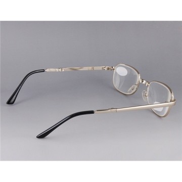 +1.50 Foldable Cupronickel Frame Glass Lens Presbyopic Glasses (Silver) M.HPF76S