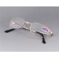 +2.00 Foldable Cupronickel Frame Glass Lens Presbyopic Glasses (Silver) M.HPF77S