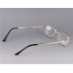 +3.00 Foldable Cupronickel Frame Glass Lens Presbyopic Glasses (Silver) M.HPF79S