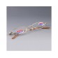 +4.00 Nickel Silver Frame Resin Lens Presbyopic Glasses with Metal Case M.HP946Y