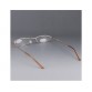 +5.00 Nickel Silver Frame Resin Lens Presbyopic Glasses with Metal Case M.HP947Y