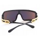 4023 Unisex Fashionable Sports Sunglasses with PC Spectacles Frame & PC Green REVO LensHP6230B