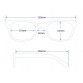 Black PC Frame & Dark Gray PC Lens UV Protection Stylish Glasses Sunglasses (Bright Black) M.HP2427B