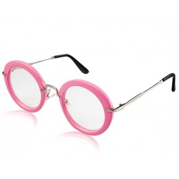 Kadishu 5941 Women's Round Frame Sunglasses (Pink) M.