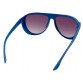 S1016-C8 Women's Plastic Frame Resin Lens Stylish Sunglasses (Blue) M.