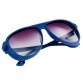 S1016-C8 Women s Plastic Frame Resin Lens Stylish Sunglasses (Blue) M.HP4450L