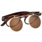 Stylish Flip Up Lens UV Protection Glasses Sunglasses (Dark Brown) M.