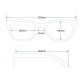 Women's Black PC Frame & Gradual Gray PC Lens Glasses Sunglasses with UV 400 Protection (Black) M.